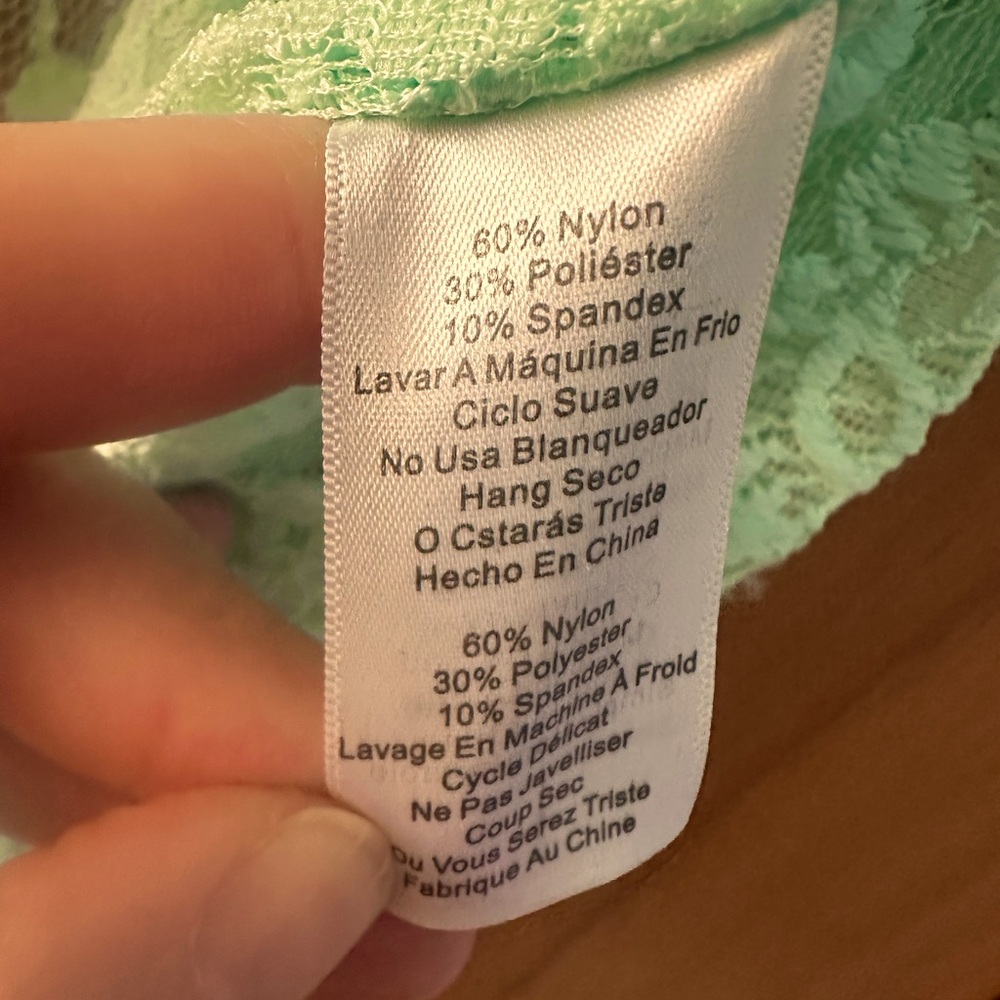 LuLaRoe mint lace vest - Picture 4 of 5